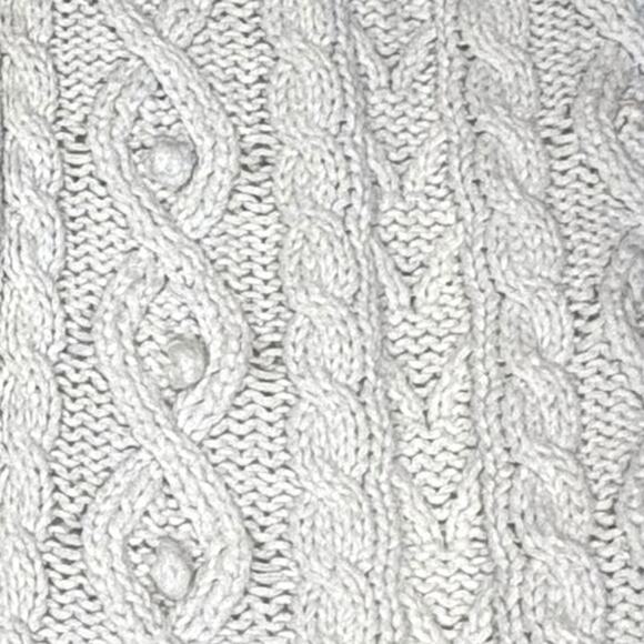 Vintage Baby Gap Zip Up Cardigan Sweater Girls 4T | Ivory Cable Knit - Picture 3 of 6